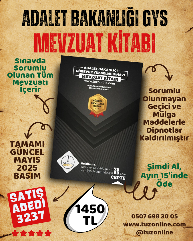 Adalet Bakanlığı GYS Mevzuat Kitabı